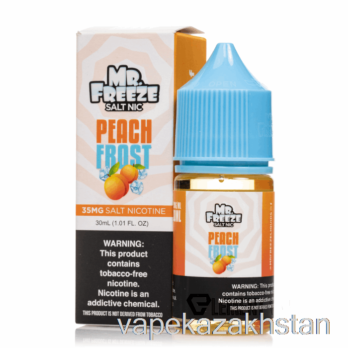 Vape Kazakhstan Peach Frost - Mr Freeze Salts - 30mL 50mg